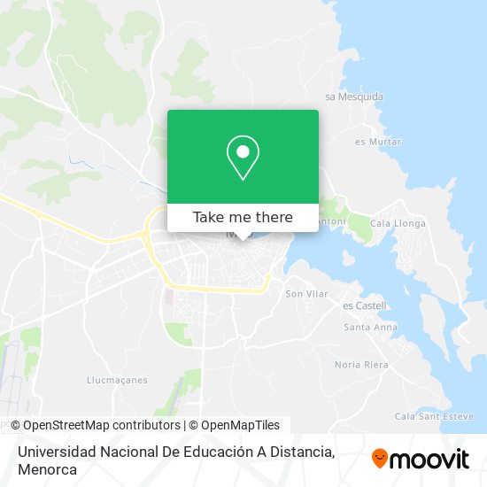 Universidad Nacional De Educación A Distancia map