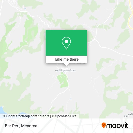 mapa Bar Peri