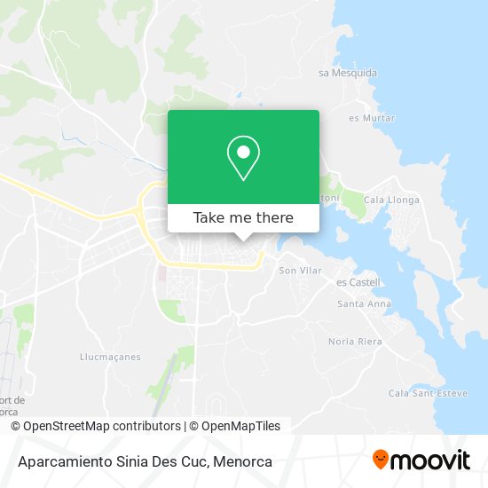 Aparcamiento Sinia Des Cuc map