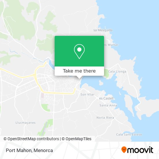 Port Mahon map