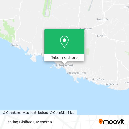 mapa Parking Binibeca