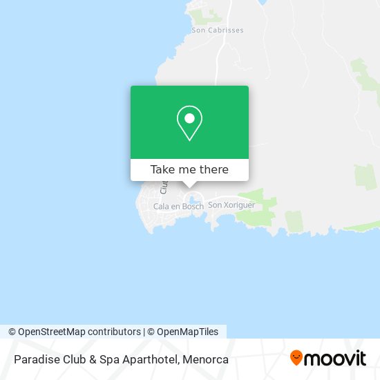 mapa Paradise Club & Spa Aparthotel