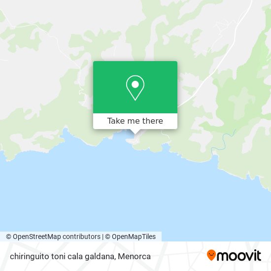 chiringuito toni cala galdana map