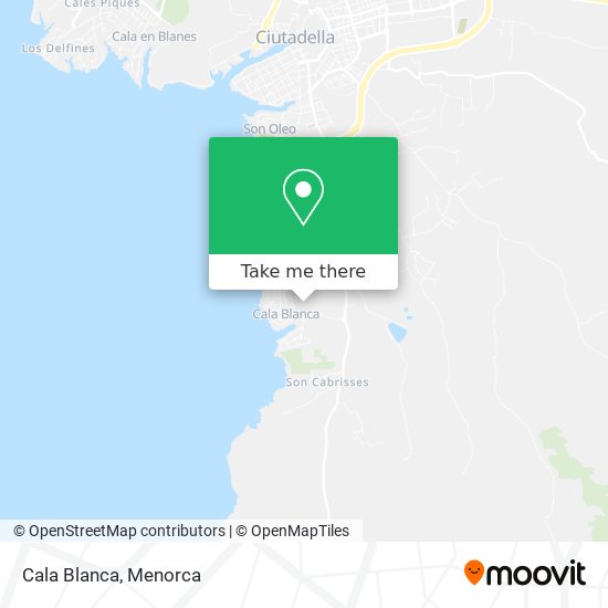 Cala Blanca map