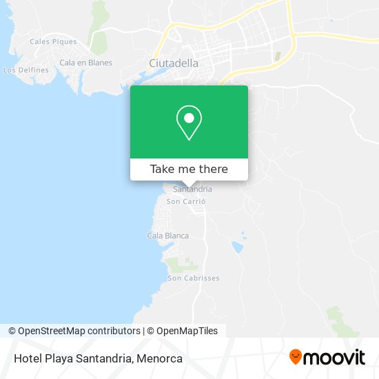 Hotel Playa Santandria map