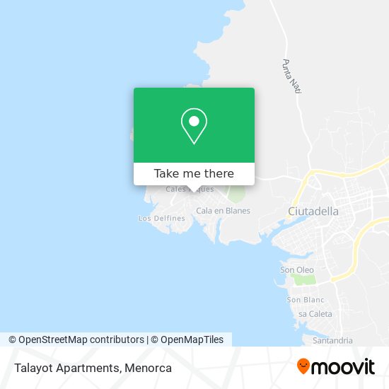 mapa Talayot Apartments