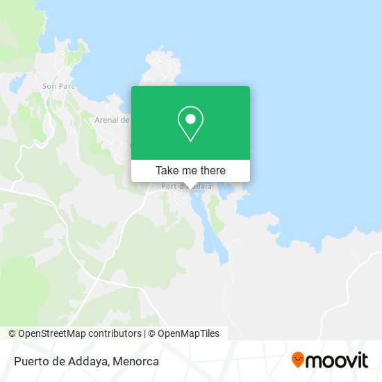 Puerto de Addaya map