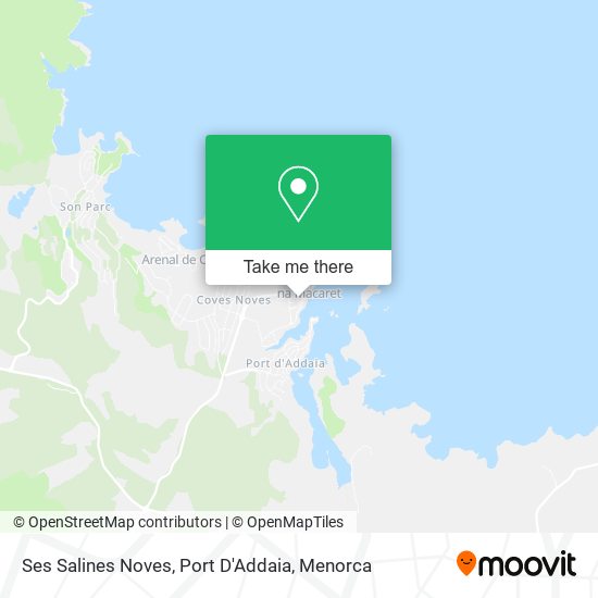 Ses Salines Noves, Port D'Addaia map