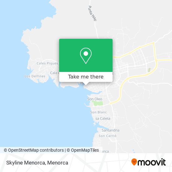 Skyline Menorca map