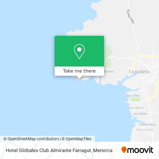 mapa Hotel Globales Club Almirante Farragut