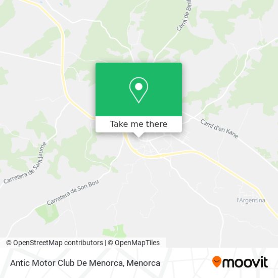 Antic Motor Club De Menorca map