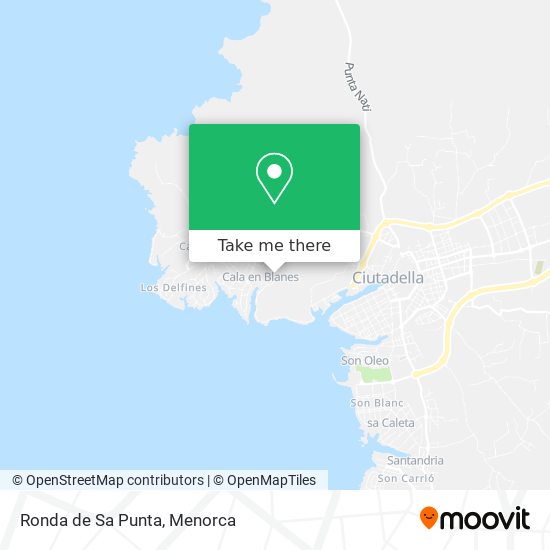 mapa Ronda de Sa Punta