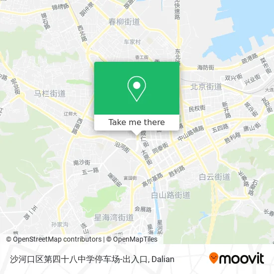 沙河口区第四十八中学停车场-出入口 map