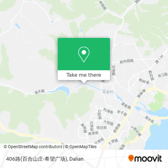 406路(百合山庄-希望广场) map