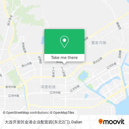大连开发区金港企业配套园(东北2门) map