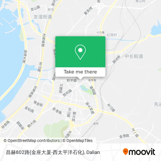 昌赫802路(金座大厦-西太平洋石化) map