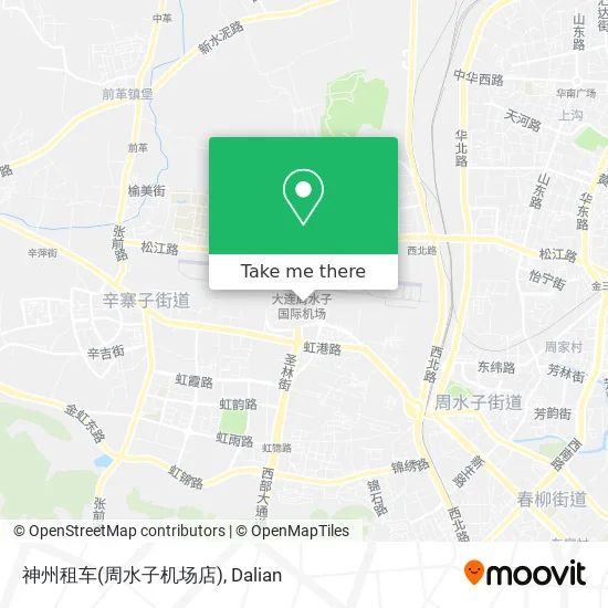 神州租车(周水子机场店) map