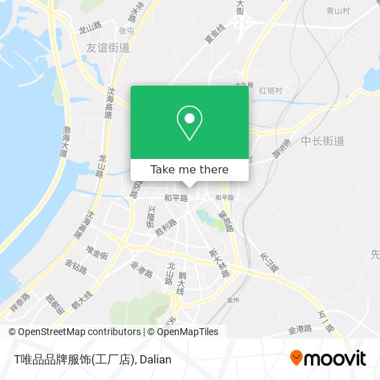 T唯品品牌服饰(工厂店) map