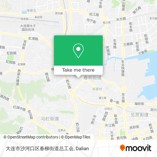 大连市沙河口区春柳街道总工会 map