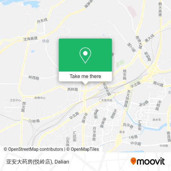 亚安大药房(悦岭店) map