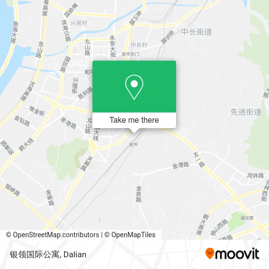 银领国际公寓 map