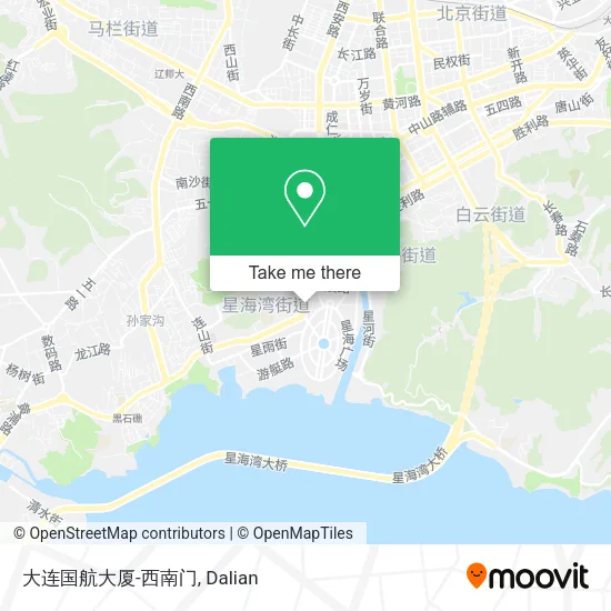 大连国航大厦-西南门 map