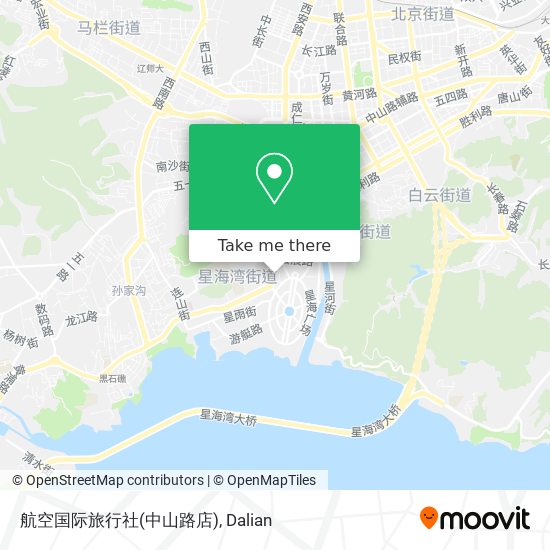 航空国际旅行社(中山路店) map