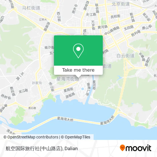 航空国际旅行社(中山路店) map