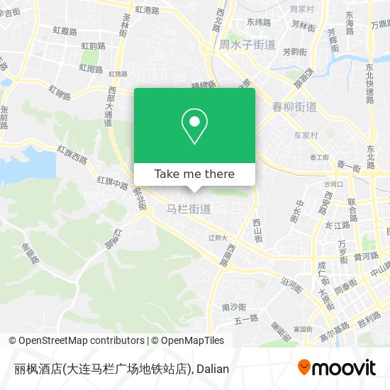 丽枫酒店(大连马栏广场地铁站店) map