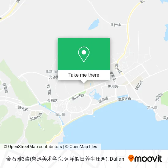 金石滩3路(鲁迅美术学院-远洋假日养生庄园) map