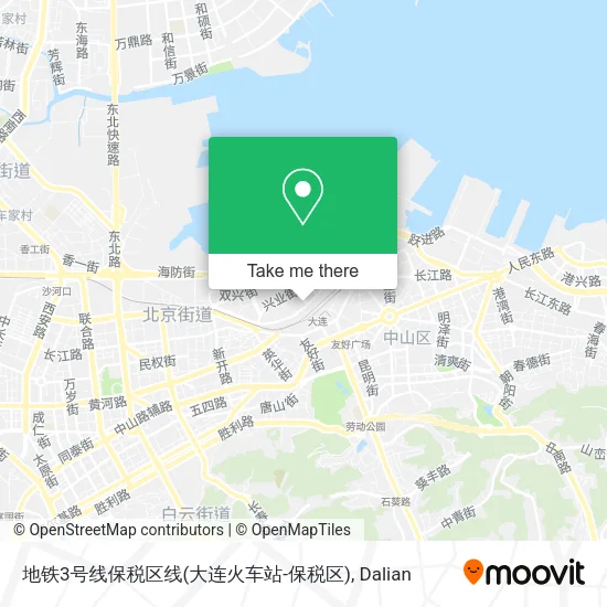 地铁3号线保税区线(大连火车站-保税区) map