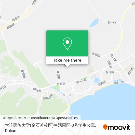 大连民族大学(金石滩校区)生活园区-3号学生公寓 map