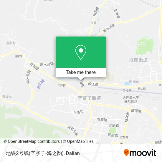 地铁2号线(辛寨子-海之韵) map