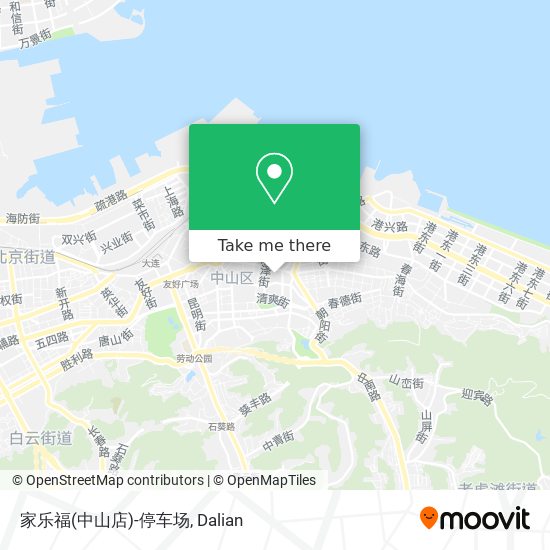 家乐福(中山店)-停车场 map