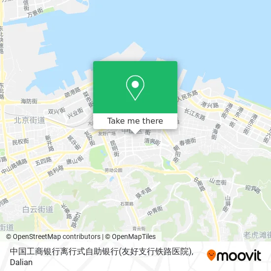 中国工商银行离行式自助银行(友好支行铁路医院) map