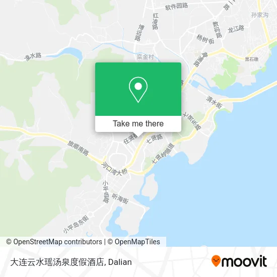 大连云水瑶汤泉度假酒店 map