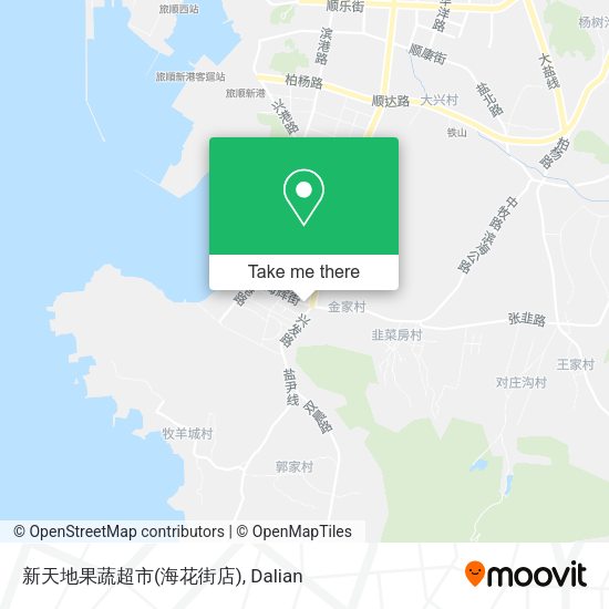 新天地果蔬超市(海花街店) map