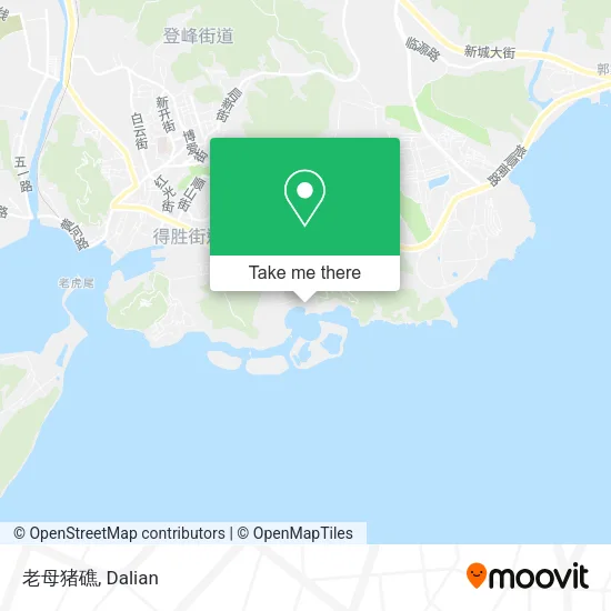 老母猪礁 map