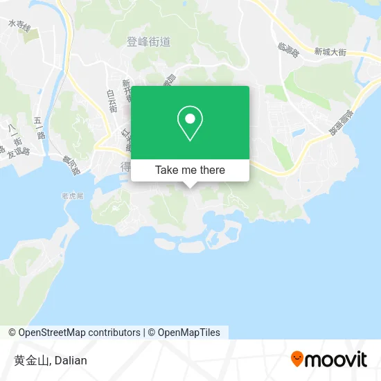 黄金山 map