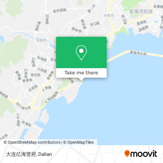 大连亿海贤府 map