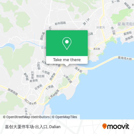 嘉创大厦停车场-出入口 map