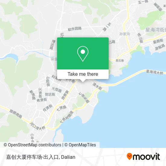 嘉创大厦停车场-出入口 map