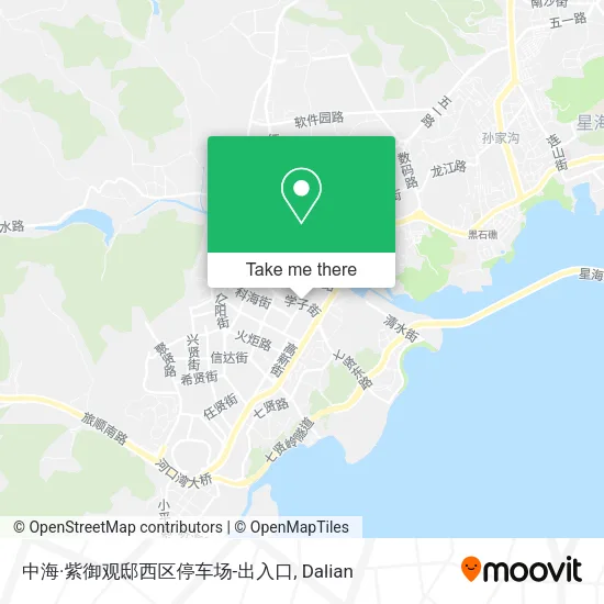 中海·紫御观邸西区停车场-出入口 map
