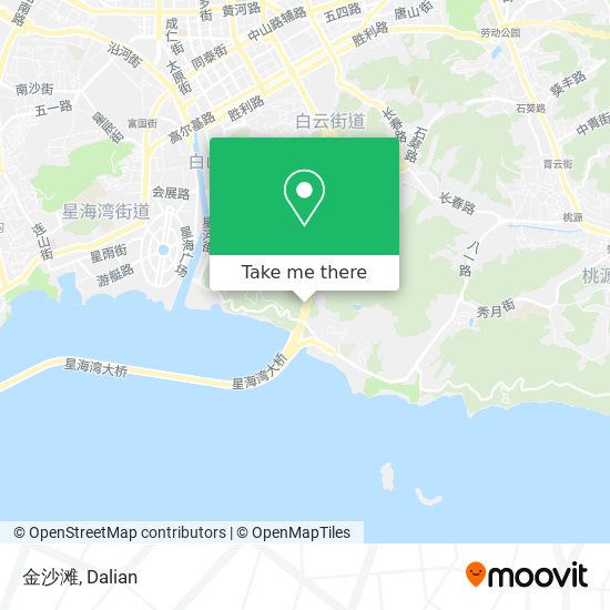 金沙滩 map