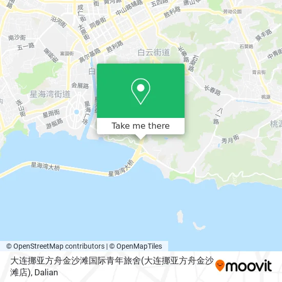 大连挪亚方舟金沙滩国际青年旅舍(大连挪亚方舟金沙滩店) map