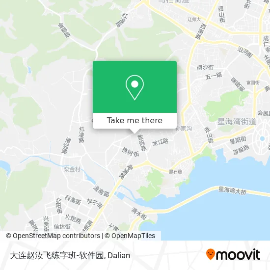 大连赵汝飞练字班-软件园 map