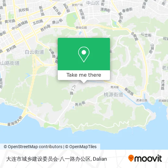 大连市城乡建设委员会-八一路办公区 map