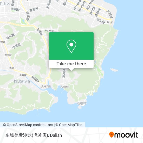 东城美发沙龙(虎滩店) map