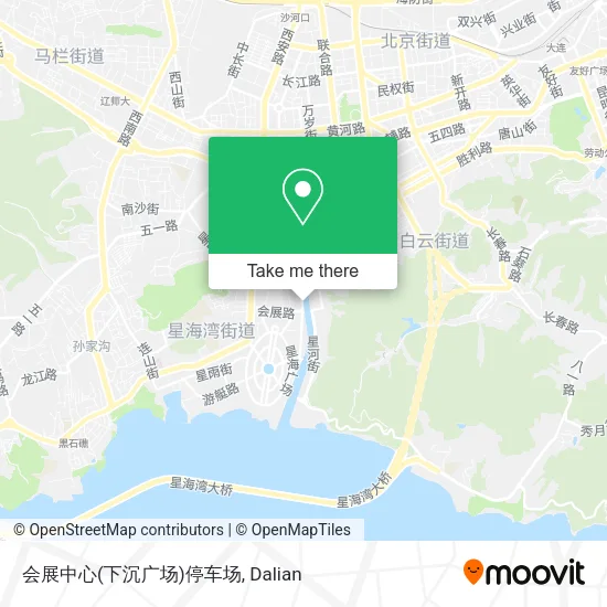 会展中心(下沉广场)停车场 map