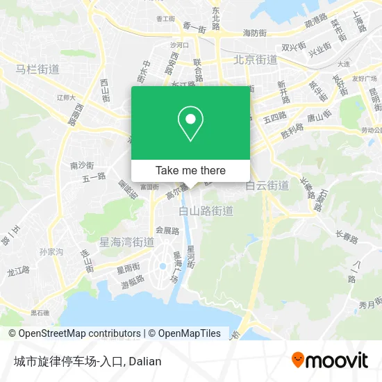 城市旋律停车场-入口 map